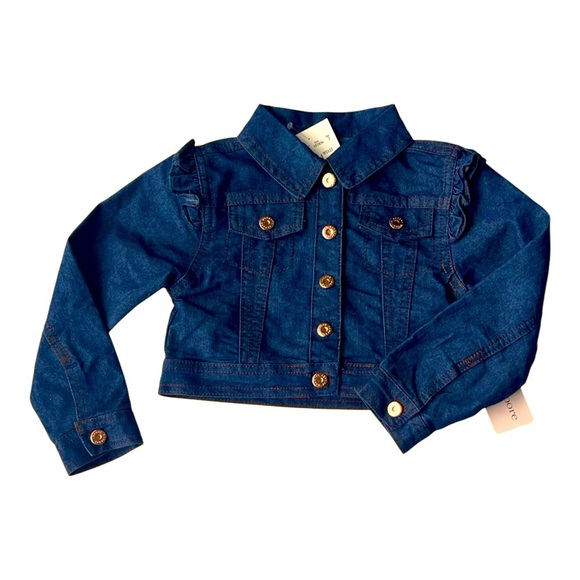 067 Nanette Lepore Cropped Denim Jacket - Picture 1 of 2